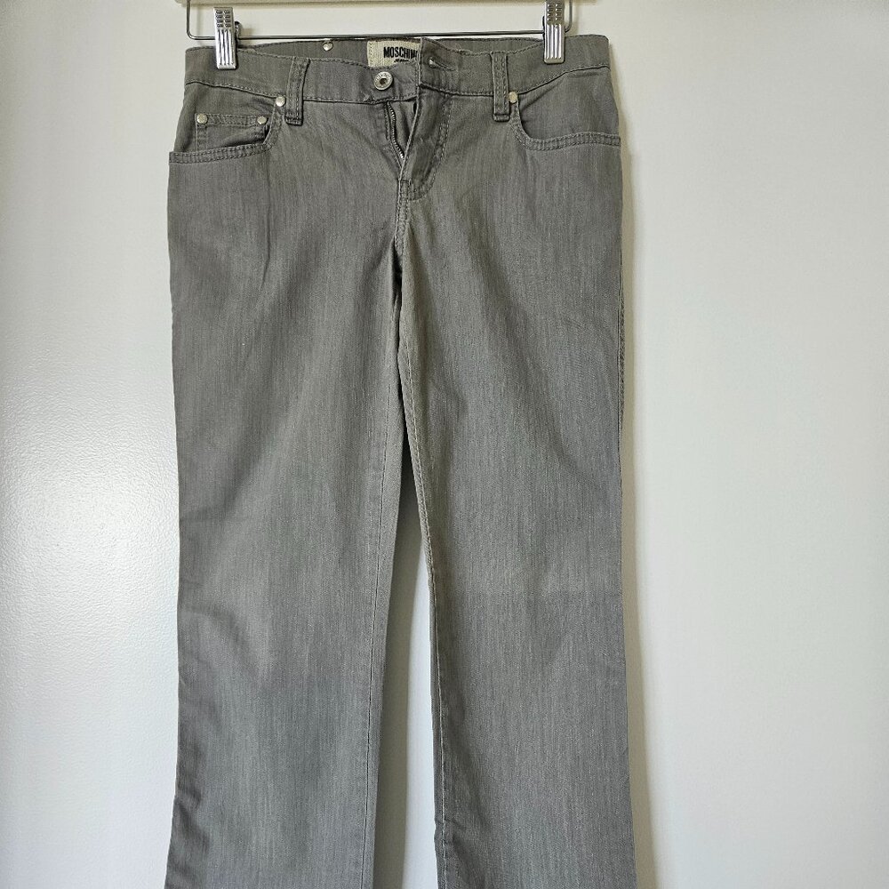 Moschino Jeans Gray Pants/Jeans Size 27 (Good Condition)